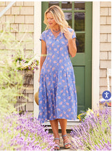 Load image into Gallery viewer, April Cornell sweet hydrangea dropwaist dress
