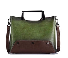 Load image into Gallery viewer, Hand-embossed painted leather bag
