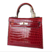 Load image into Gallery viewer, Leather crocodile pattern fashion bag
