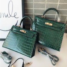 Load image into Gallery viewer, Leather crocodile pattern fashion bag
