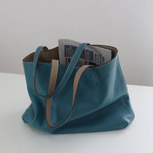 Load image into Gallery viewer, Double-sided leather bag
